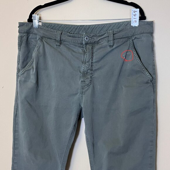 Nudie Adam Slim Fit Stretch Chino Pants - Men's Size 38*36(Fit 38*31) - Green - Picture 2 of 14